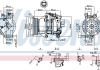 Компрессор кондиционера NISSENS 89554 (фото 4)