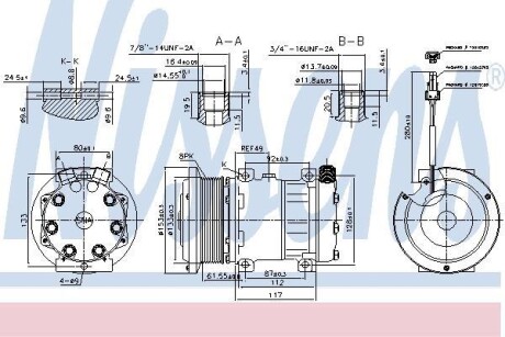 Компресор кондиціонера NISSENS 89640