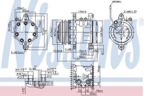 Компресор кондиціонера NISSENS 89691