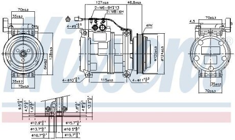 Компресор кондиціонера NISSENS 89699