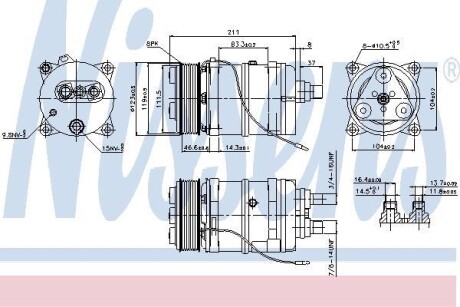 Компресор кондиціонера NISSENS 899919