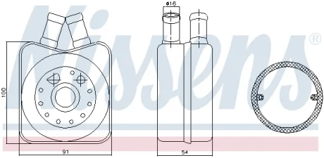 Радіатор оливний First Fit NISSENS 90606