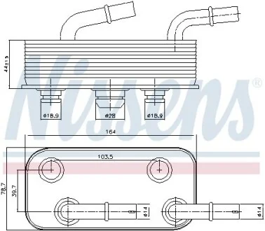 Охладитель смазки NISSENS 90657