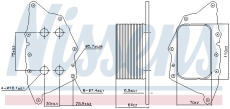 Охладитель смазки NISSENS 90962