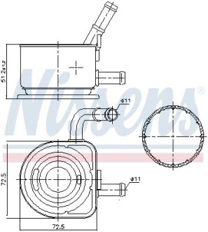 Охолоджувач мастила NISSENS 91230