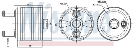 Охолоджувач мастила NISSENS 91267