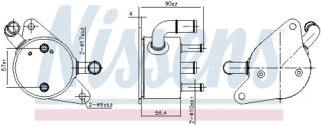 Охладитель смазки NISSENS 91284