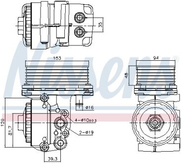 Охладитель смазки NISSENS 91327