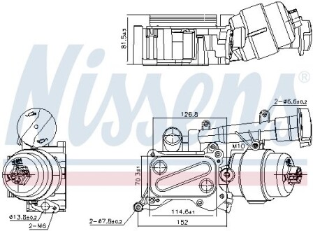 Охолоджувач мастила NISSENS 91346