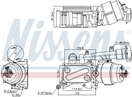 Охолоджувач мастила NISSENS 91346