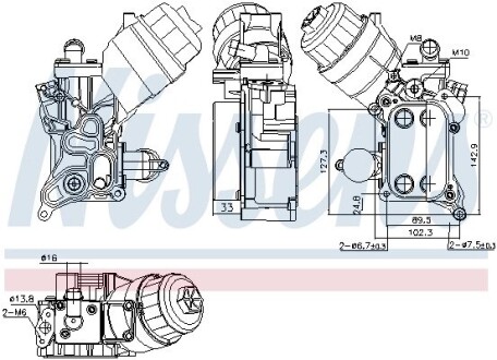 Охладитель смазки NISSENS 91355