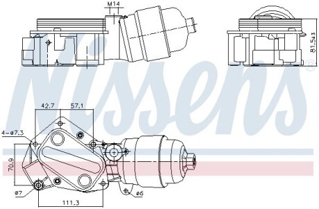 Охолоджувач мастила NISSENS 91357