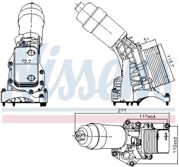 Охолоджувач мастила NISSENS 91395