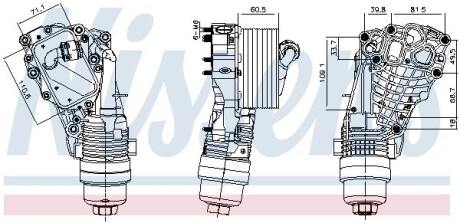 Охолоджувач мастила NISSENS 91399