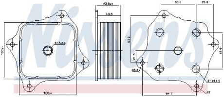 Охладитель смазки NISSENS 91421