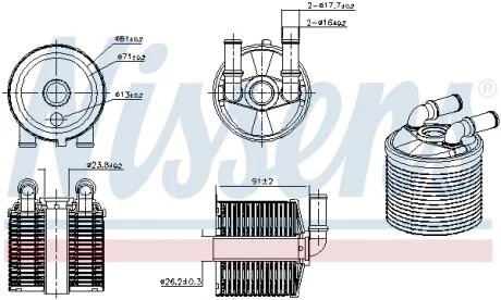 Охолоджувач мастила NISSENS 91506