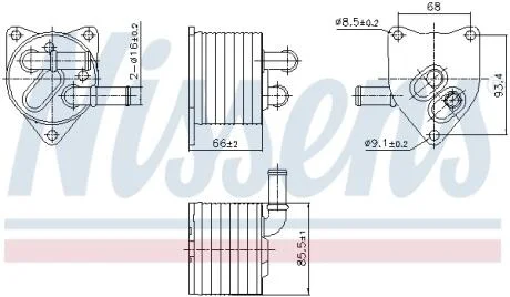 Охолоджувач мастила NISSENS 91512