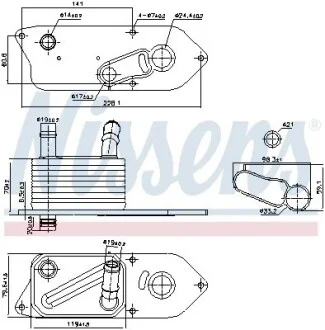 Охолоджувач мастила NISSENS 91543