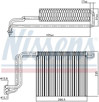 Испаритель кондиционера NISSENS 92248