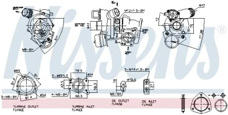Турбіна PSA 1,6 THP 16V EP6DT/EP6CDT 06- (вир-во Nissens) NISSENS 93282