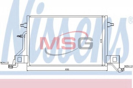 Радіатор кондиціонера NISSENS 940002