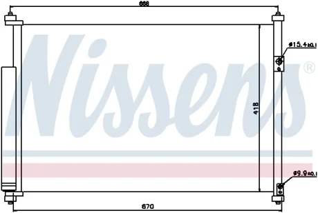 Конденсатор кондиционера SUZUKI GRAND VITARA (05-) (выр-во Nissens) NISSENS 940012