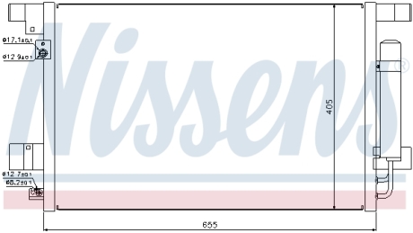 Конденсатор без хладогену NISSENS 940029 (фото 1)