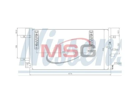 Радіатор кондиціонера AUDI A4 (вир-во Nissens) NISSENS 940042