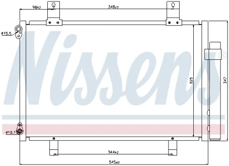 Конденсер кондиціонера NISSENS 940057