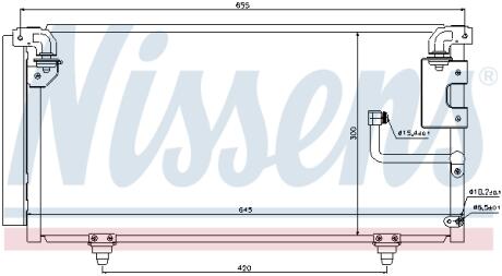 Радіатор кондиціонера NISSENS 940091