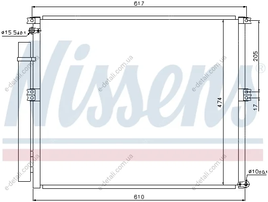 Радиатор кондиционера NISSENS 940106 (фото 1)