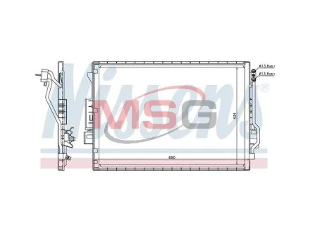 Радіатор кондиціонера MERCEDES-BENZ S-Class W221 06-13, CL C216 06-13 NISSENS 940137