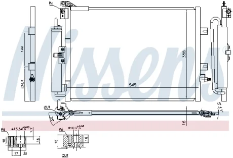 Конденсер кондиционера NISSENS 940142
