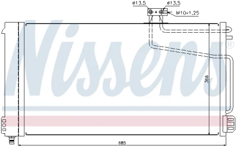Радиатор кондиционера NISSENS 940145