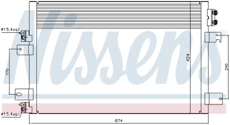 Радиатор кондиционера NISSENS 940151