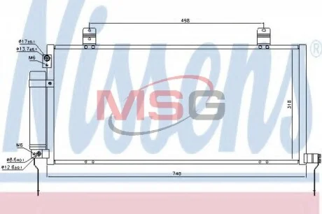 Радиатор кондиционера NISSENS 940164