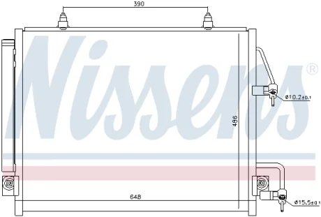 Радиатор кондиционера NISSENS 940166