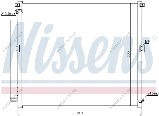 Радиатор кондиционера First Fit NISSENS 940167 (фото 1)