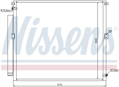Радіатор кондиціонера First Fit NISSENS 940167