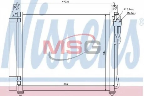 Радиатор кондиционера NISSENS 940172