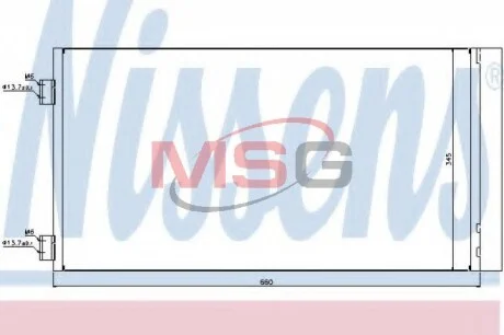 Радиатор кондиционера NISSENS 940204