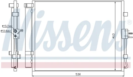 Радиатор кондиционера NISSENS 940217