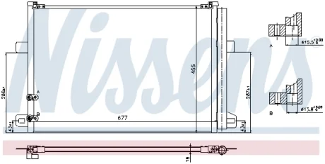 Радиатор кондиционера First Fit NISSENS 940225
