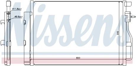 Радиатор кондиционера NISSENS 940246
