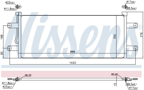 Радиатор кондиционера NISSENS 940264