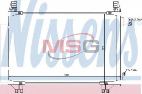Конденсер кондиционера NISSENS 940270