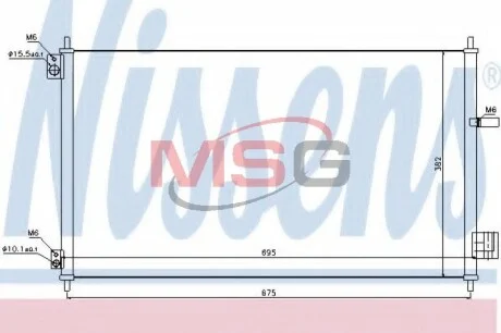 Радиатор кондиционера NISSENS 940293