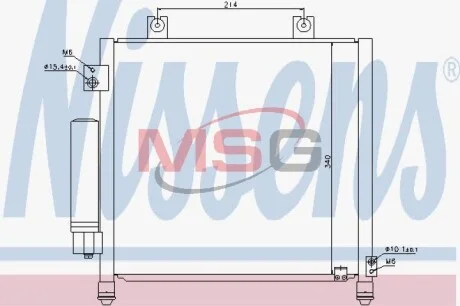 Радіатор кондиціонера NISSENS 940302