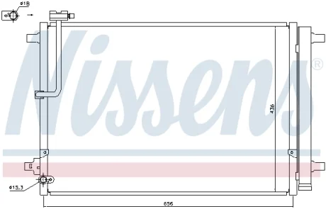 Радиатор кондиционера First Fit NISSENS 940329