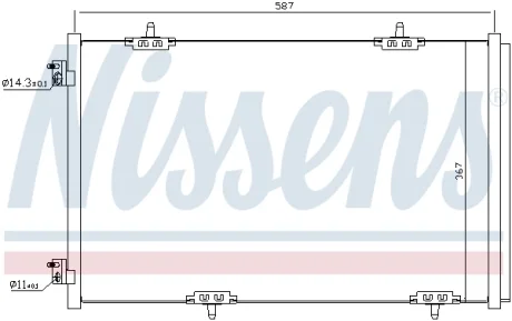 Радиатор кондиционера NISSENS 940333